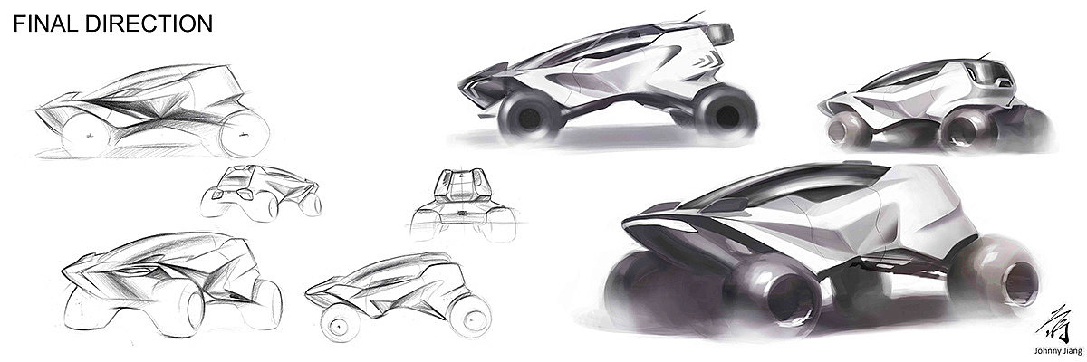 Off-road vehicle，Mitsubishi，Hand drawn，Cool，