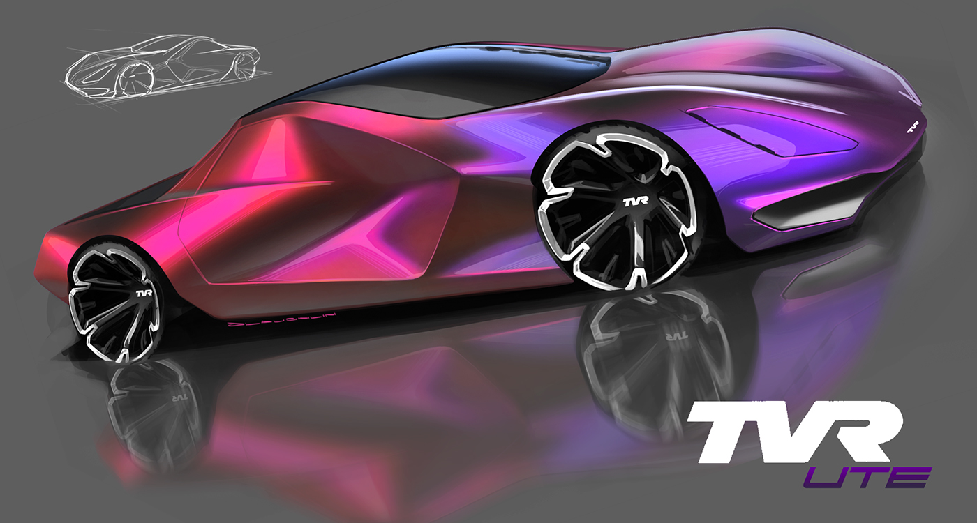 outdoors，automobile，Ubee ，Render，Hand drawn，