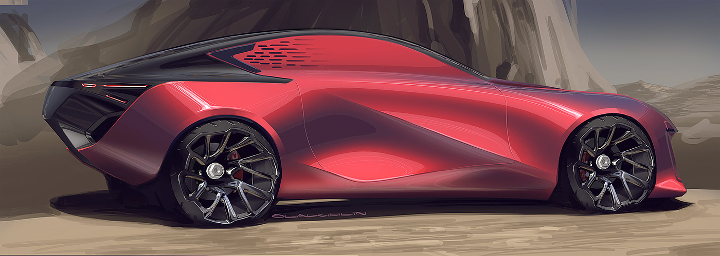 outdoors，automobile，Ubee ，Render，Hand drawn，