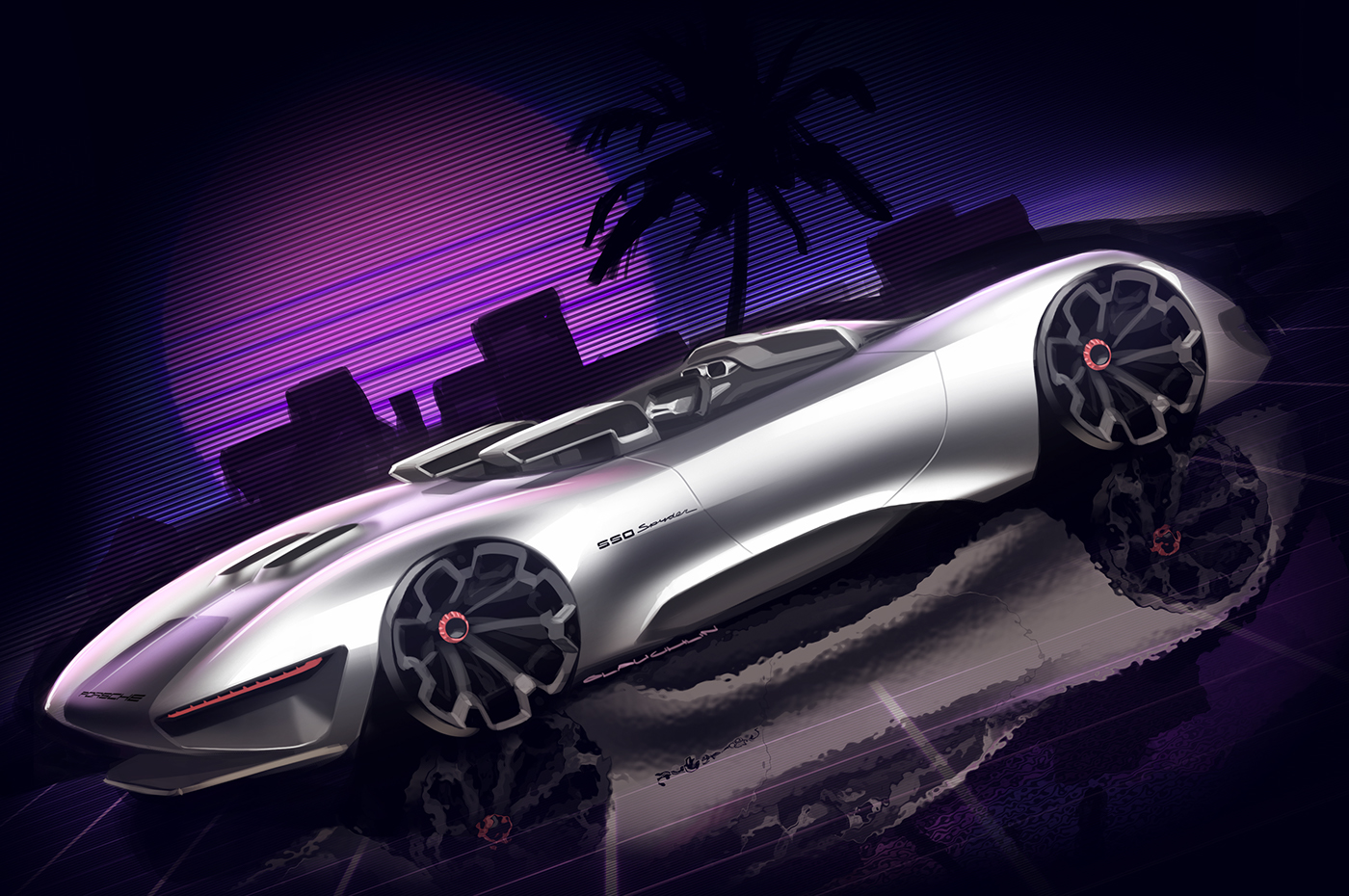 outdoors，automobile，Ubee ，Render，Hand drawn，