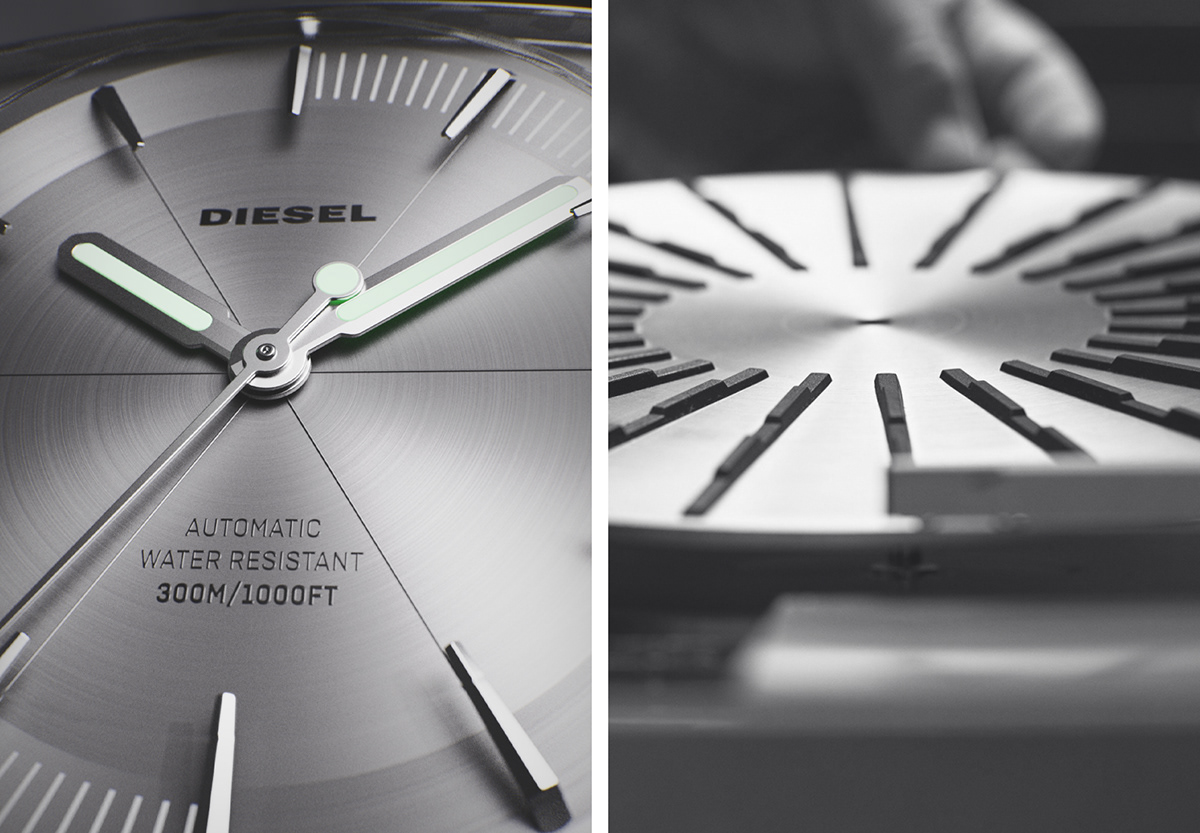 Wrist watch，stainless steel，Grey，Italy，