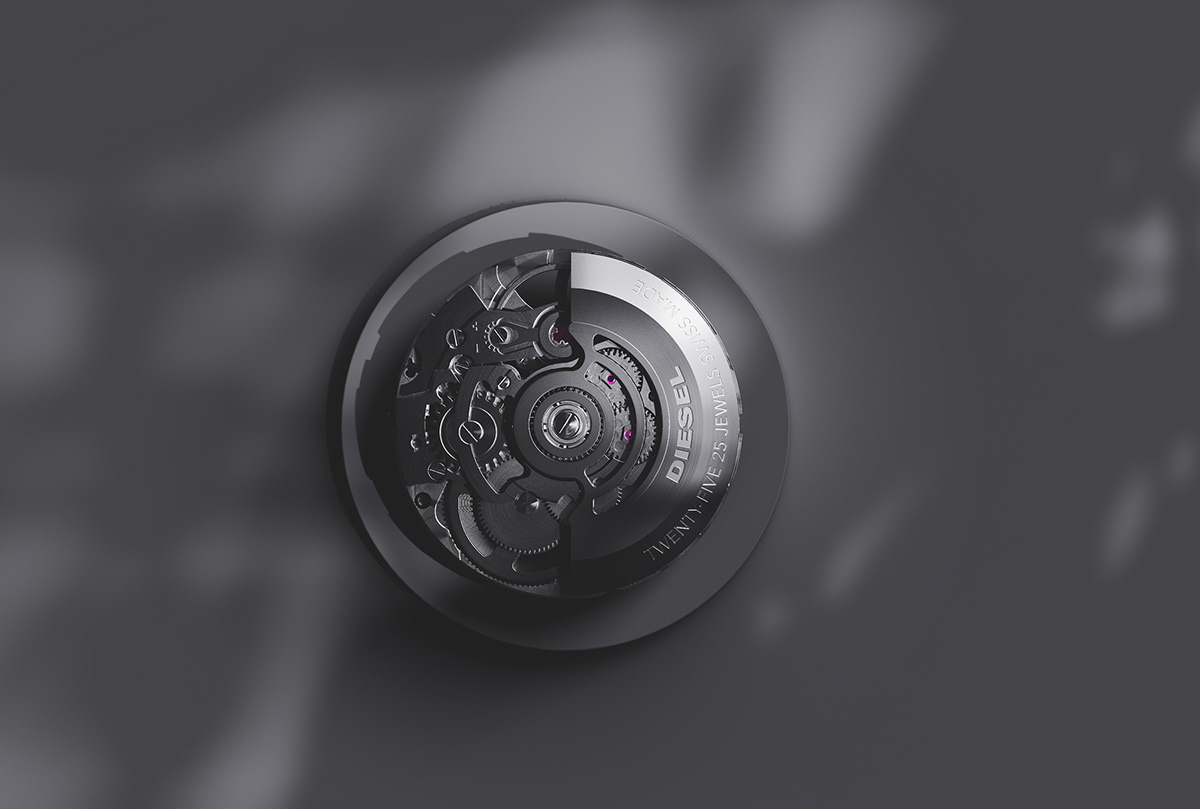 Wrist watch，stainless steel，Grey，Italy，