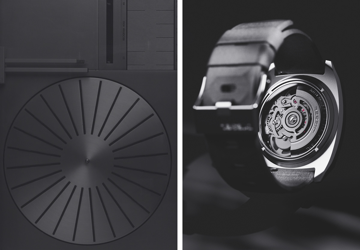 Wrist watch，stainless steel，Grey，Italy，