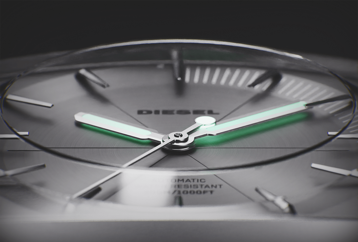 Wrist watch，stainless steel，Grey，Italy，