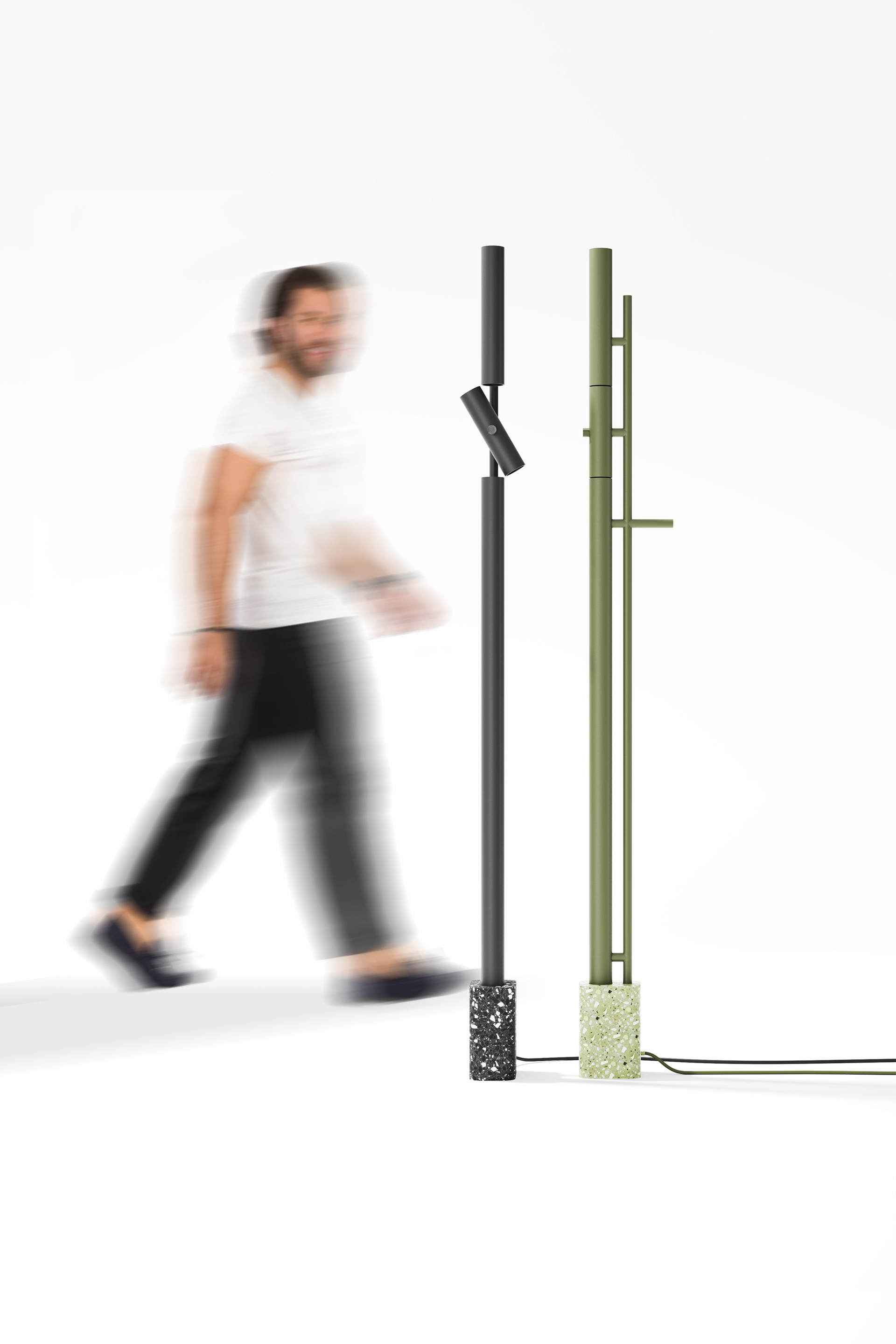 Rostyslav Sorokovyi，lamps and lanterns，Floor lamp，green，Bamboo，