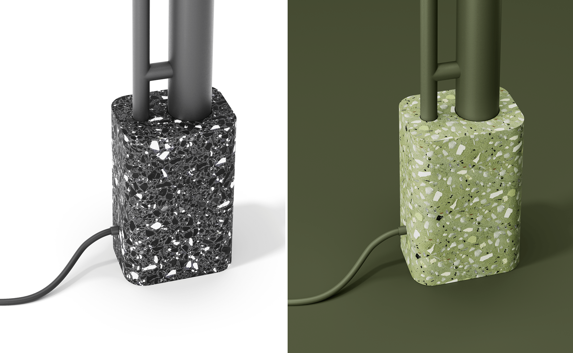 Rostyslav Sorokovyi，lamps and lanterns，Floor lamp，green，Bamboo，