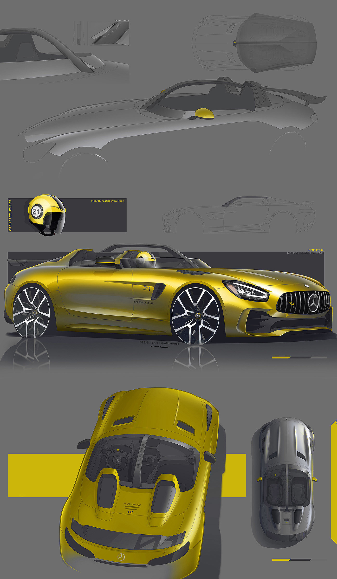 AMG GT R，Sports car，formula car，Eye catching lines，Benz，