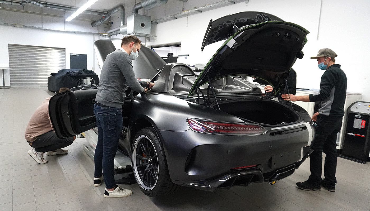AMG GT R，Sports car，formula car，Eye catching lines，Benz，