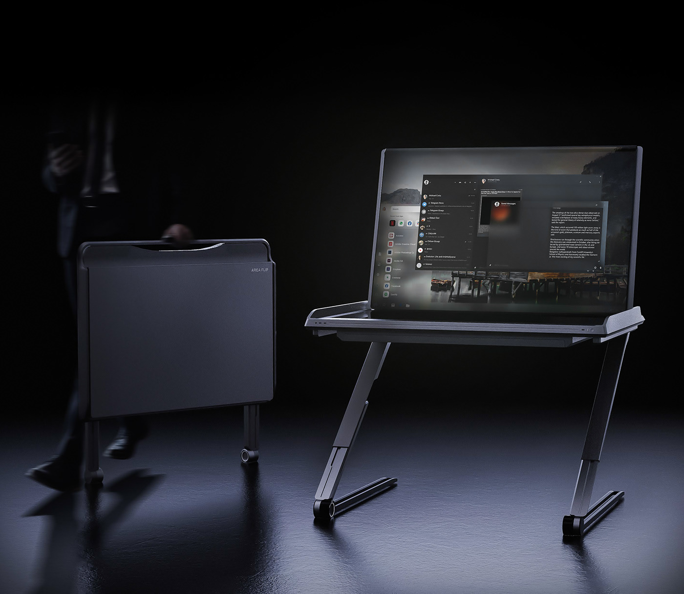 work area，flexibility，creativity，AREA FLIP，