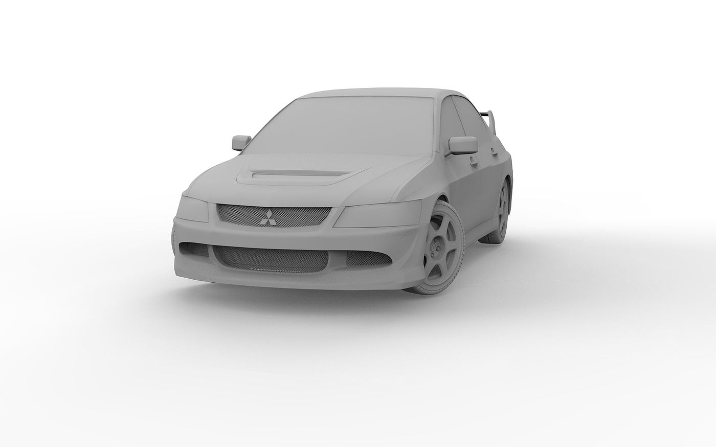 Mitsubishi，EVO，Render，keyshot，