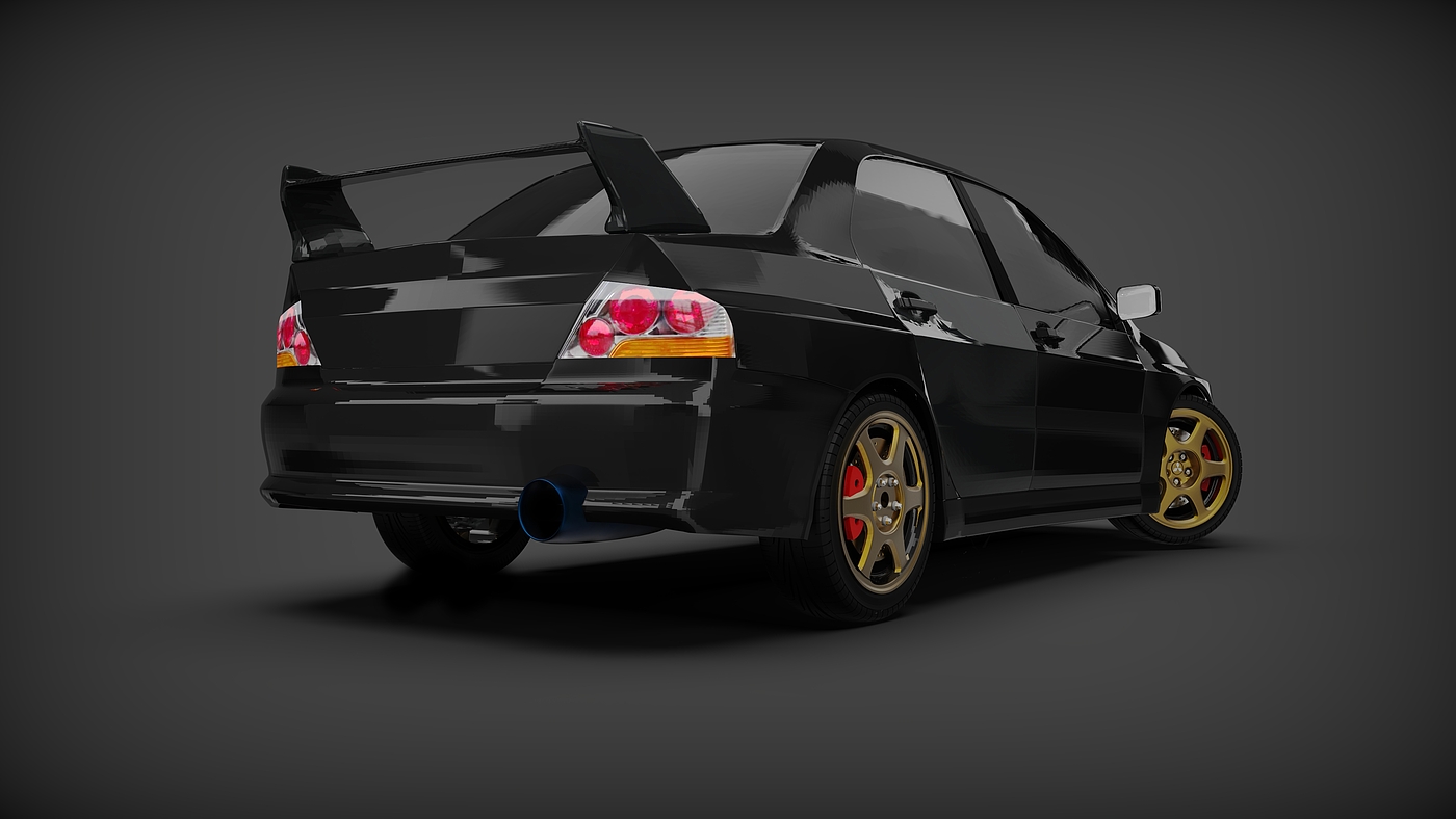 Mitsubishi，EVO，Render，keyshot，