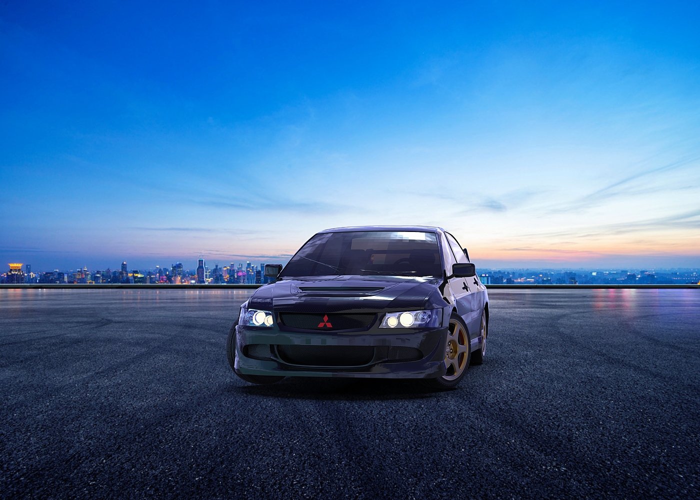 Mitsubishi，EVO，Render，keyshot，