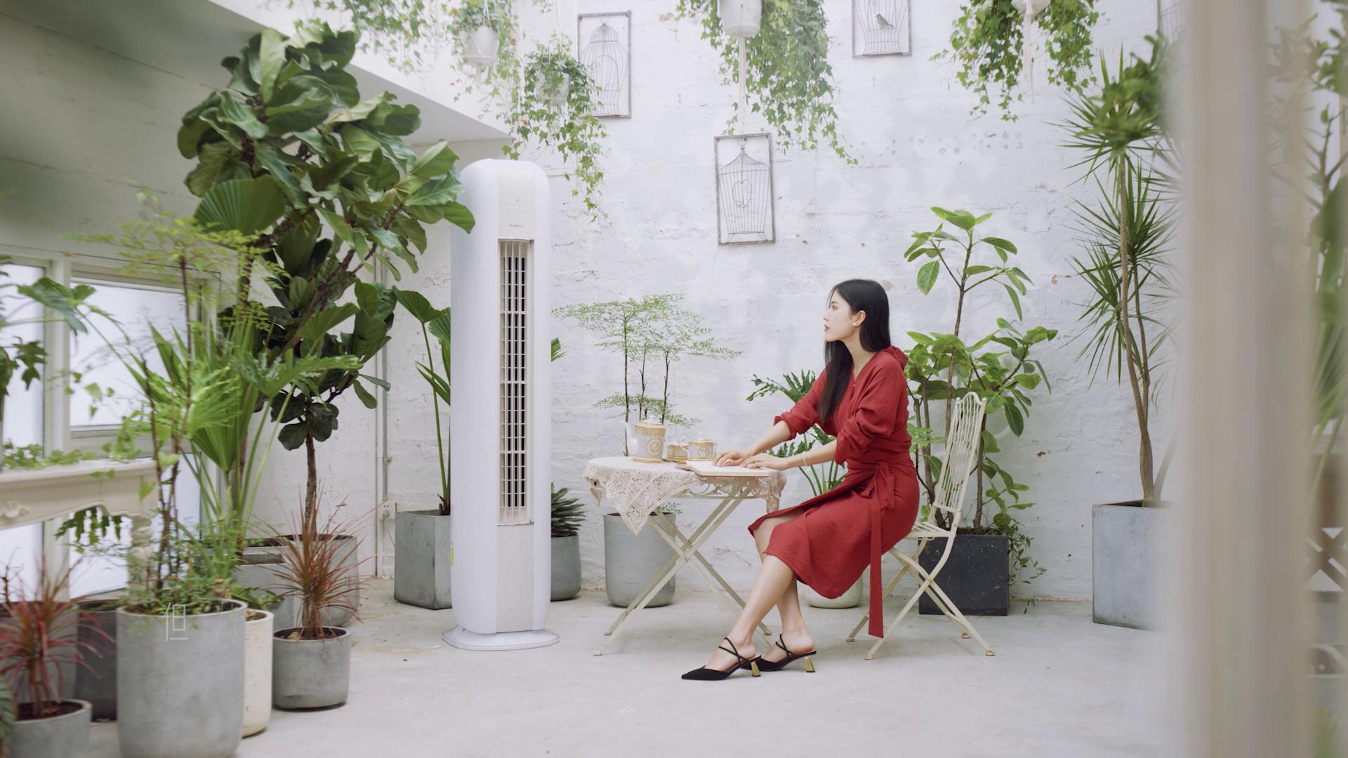 Simple design，Fashion air conditioner，Air conditioning design，Home appliance design，product design，Time painting，Simplicity，GREE，