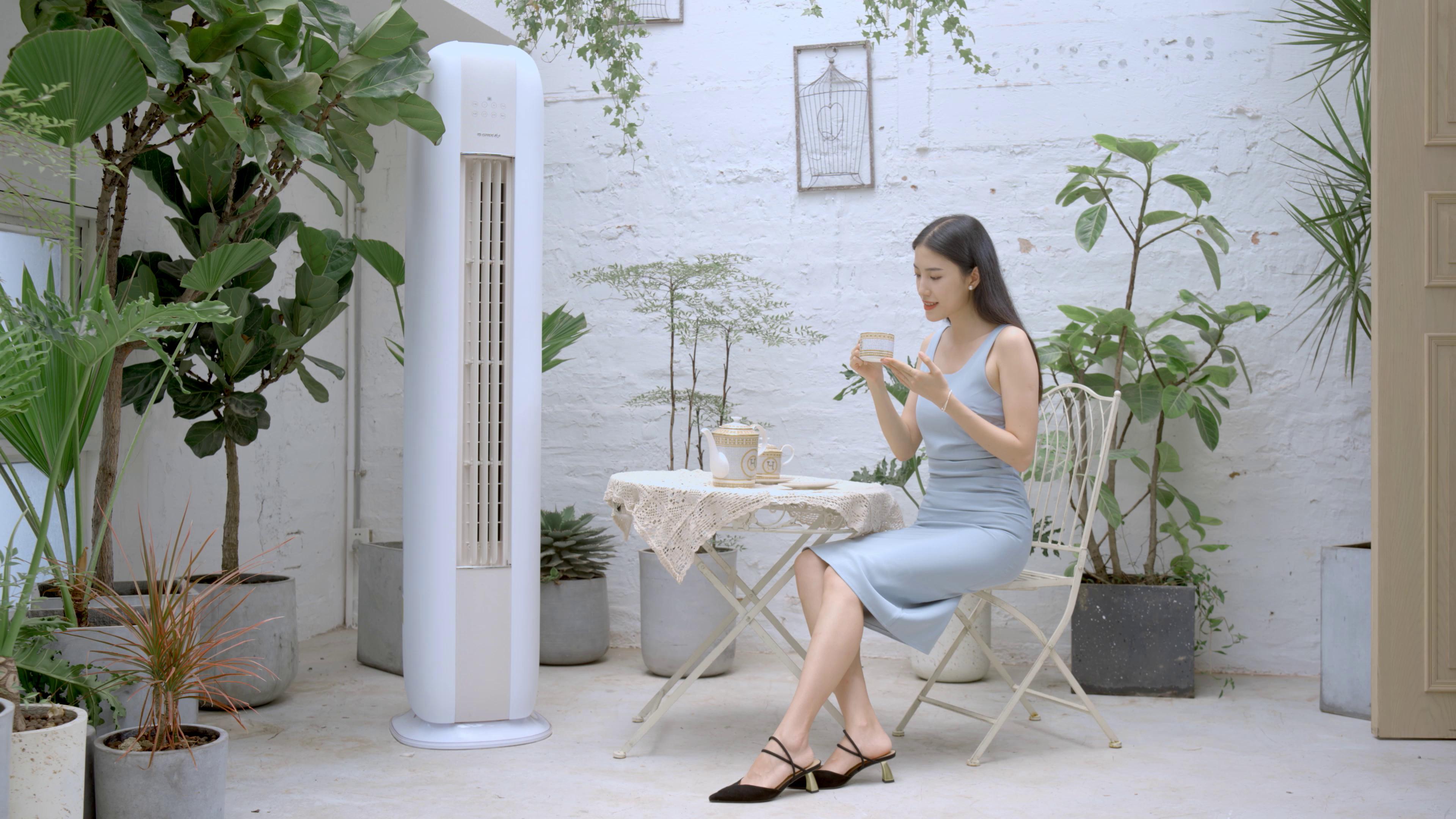 Simple design，Fashion air conditioner，Air conditioning design，Home appliance design，product design，Time painting，Simplicity，GREE，