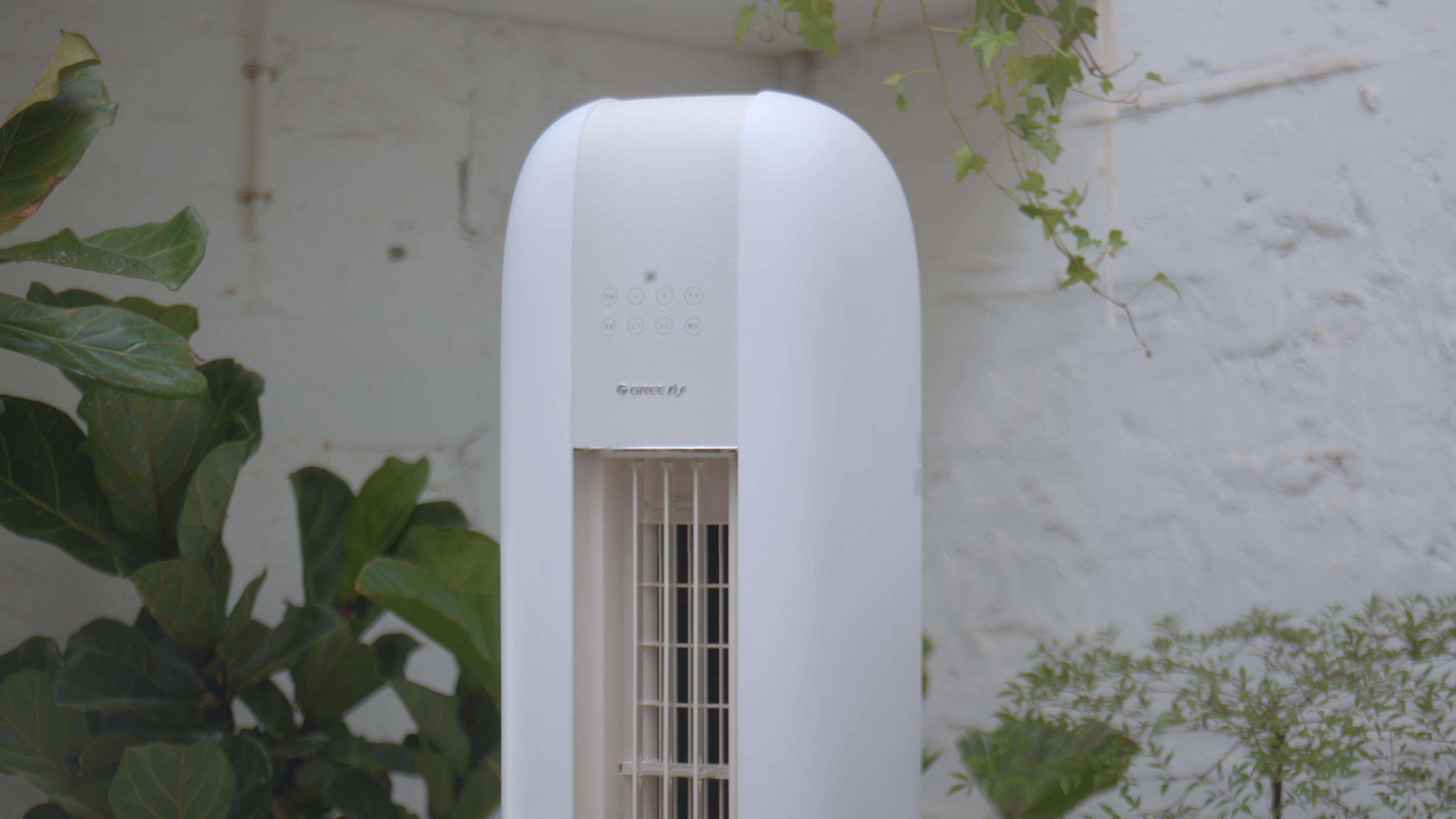 Simple design，Fashion air conditioner，Air conditioning design，Home appliance design，product design，Time painting，Simplicity，GREE，