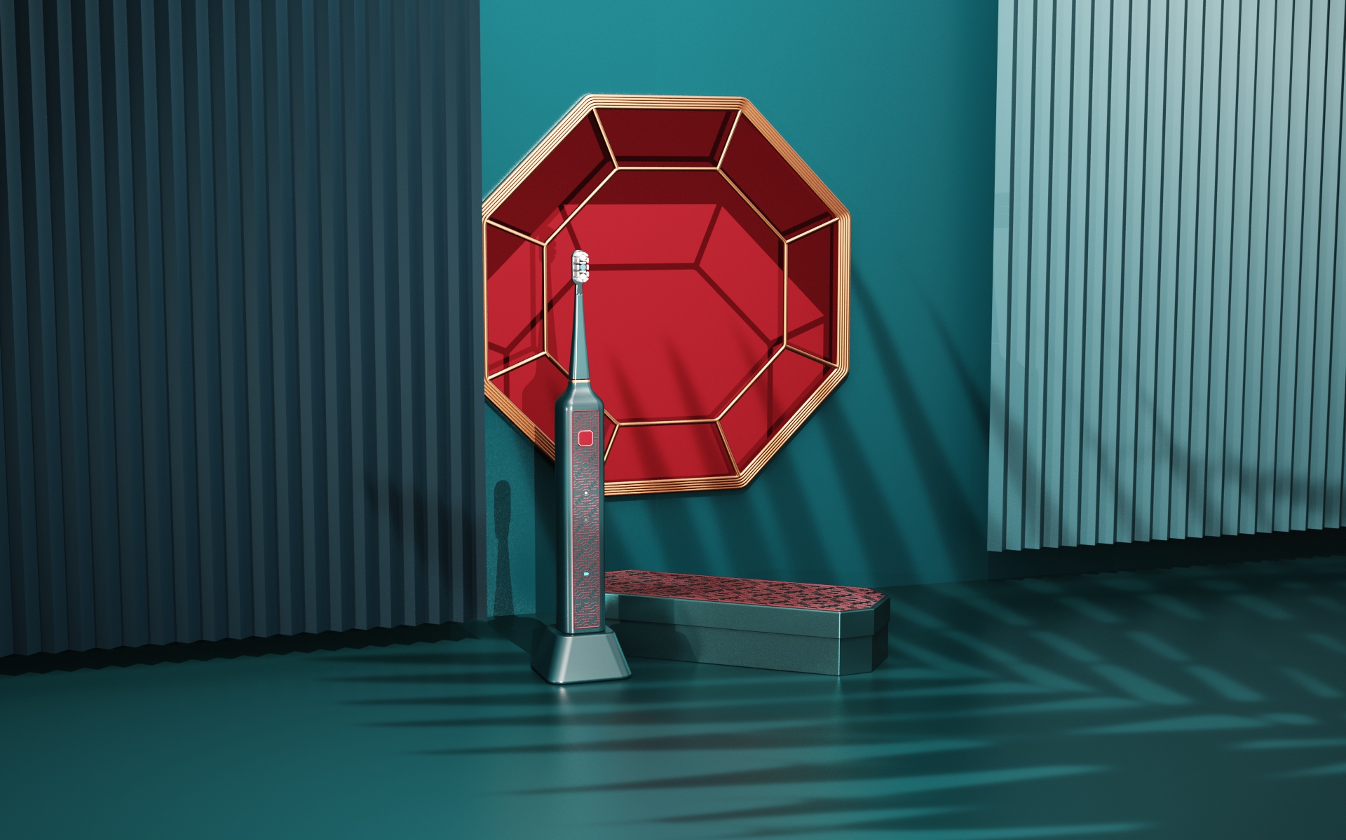 Electric toothbrush，National style，Paper-cuts for Window Decoration，