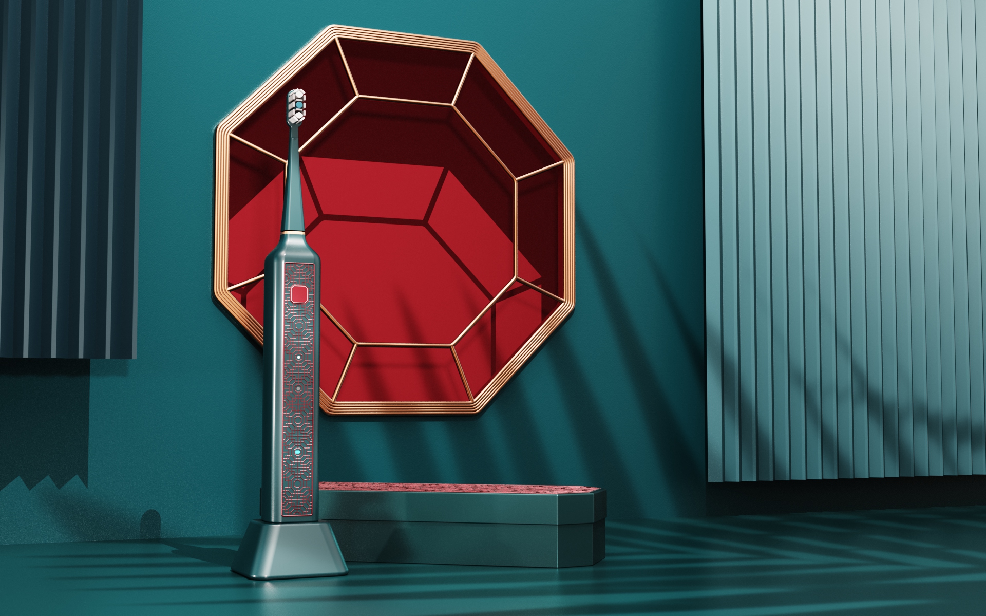 Electric toothbrush，National style，Paper-cuts for Window Decoration，