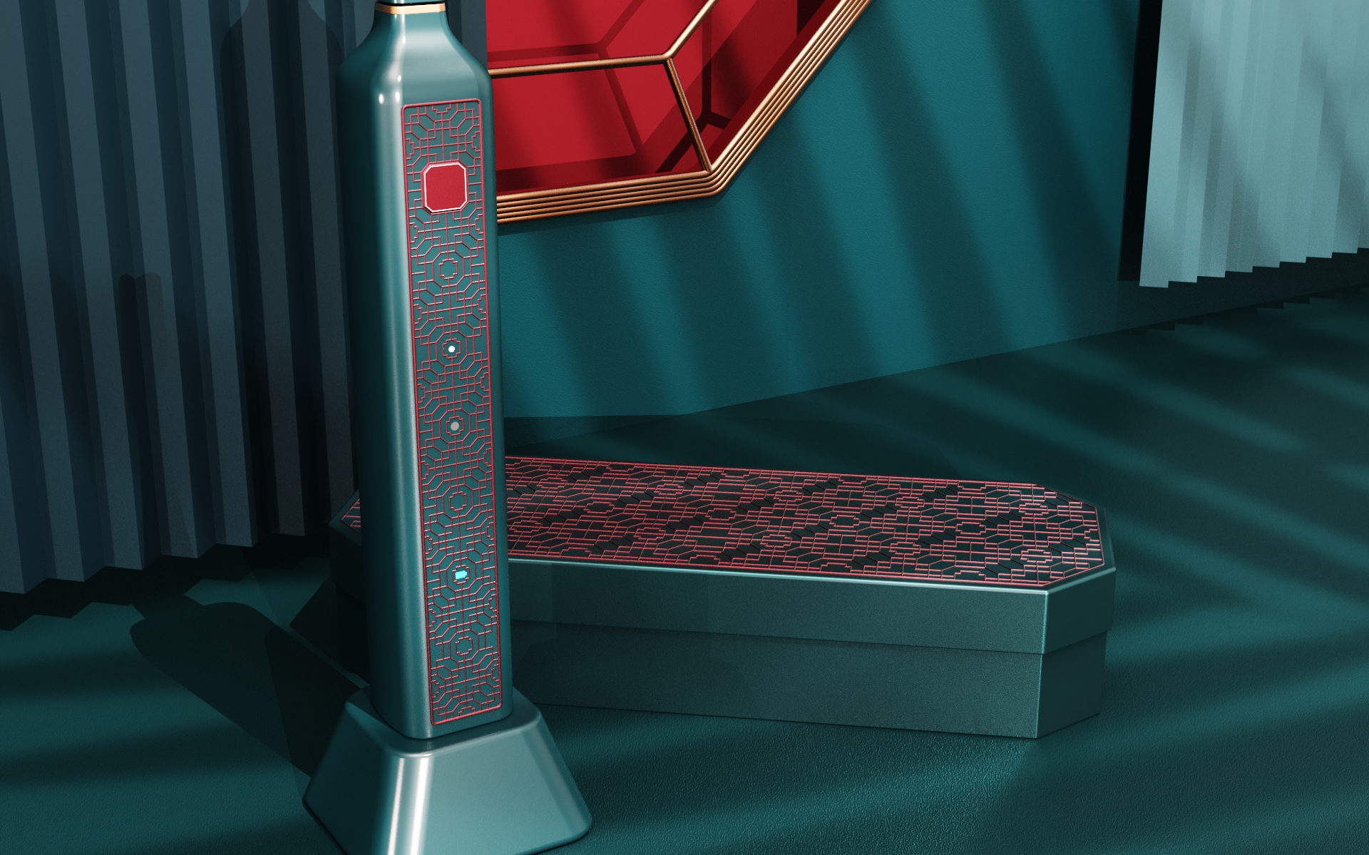 Electric toothbrush，National style，Paper-cuts for Window Decoration，