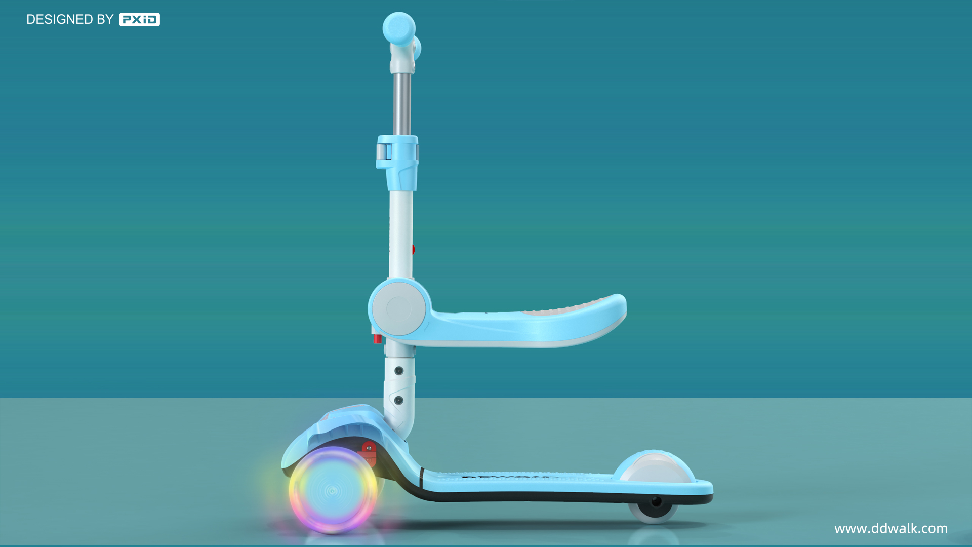 坐垫款儿童滑板车–pxid工业设计