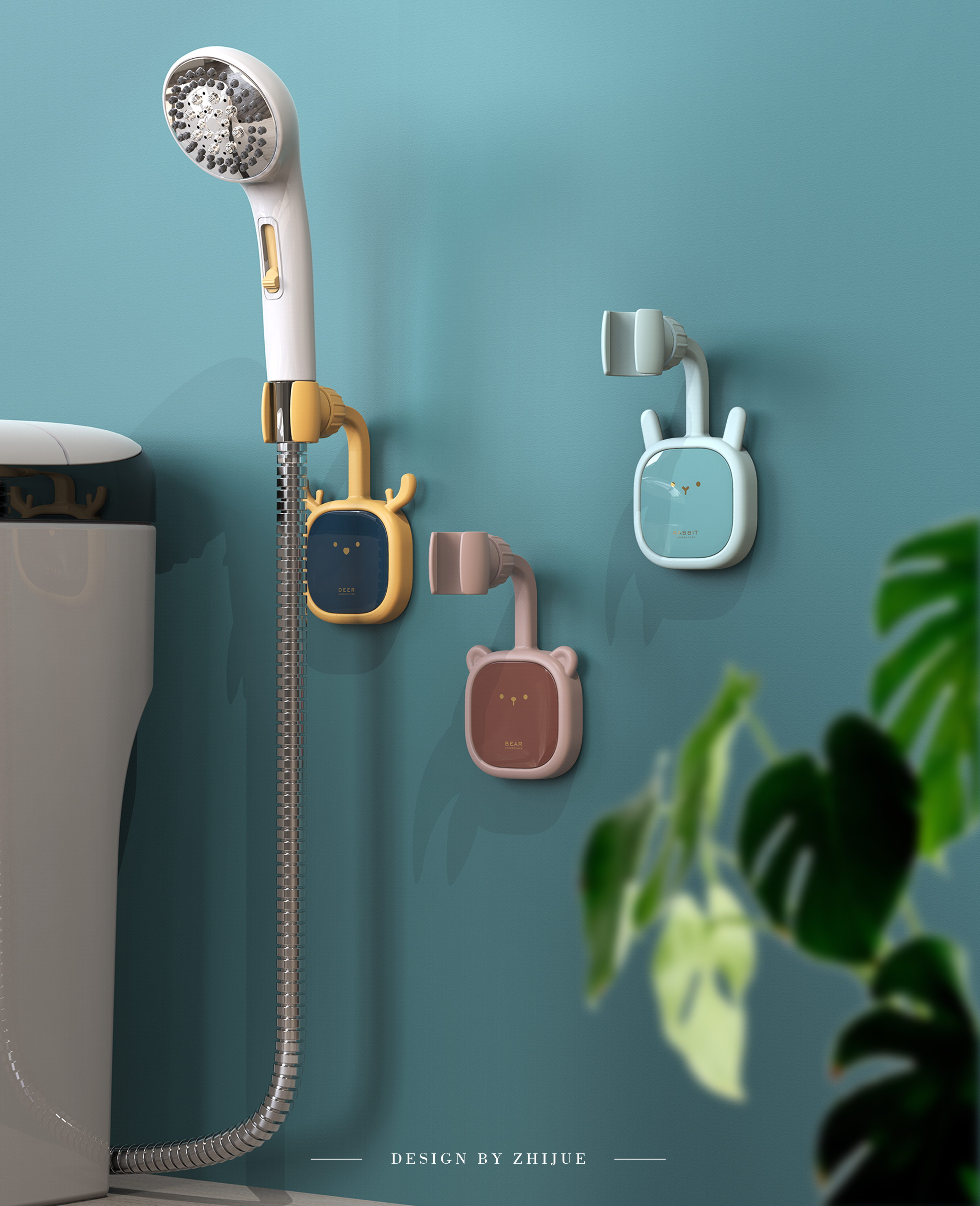 Shower rack，cute pet，