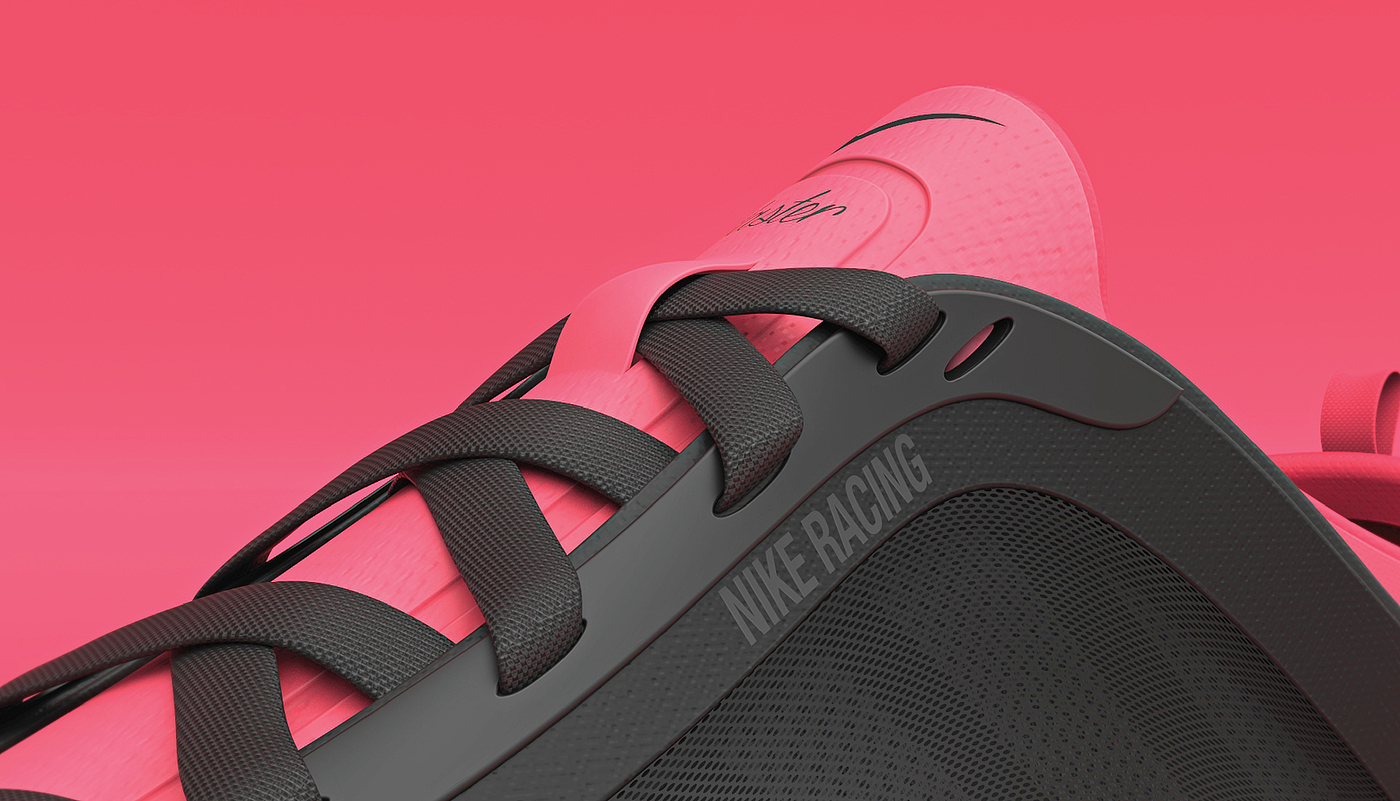 Nike，nike，comfortable，Faster，sneakers，Pink，Alias modeling，Keyshot rendering，