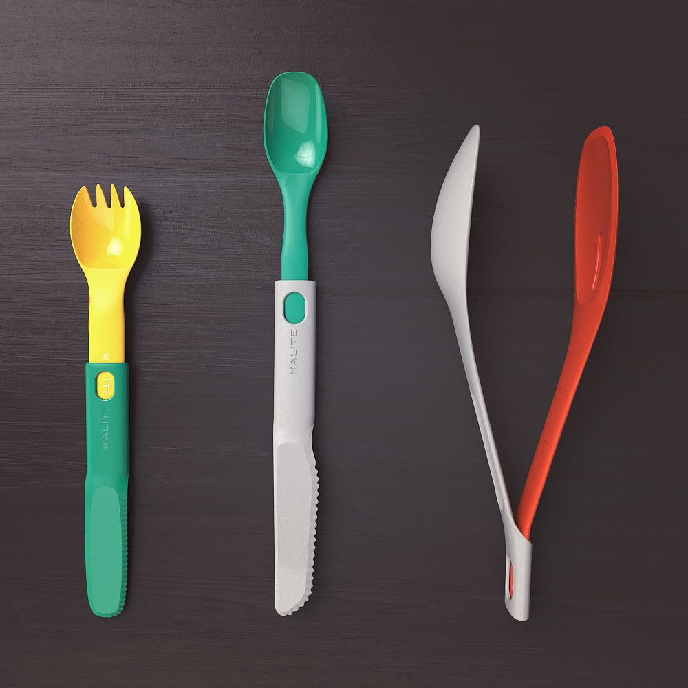 originality，Outdoor tableware，multi-function，knife，Fork，Spoon，Clip，