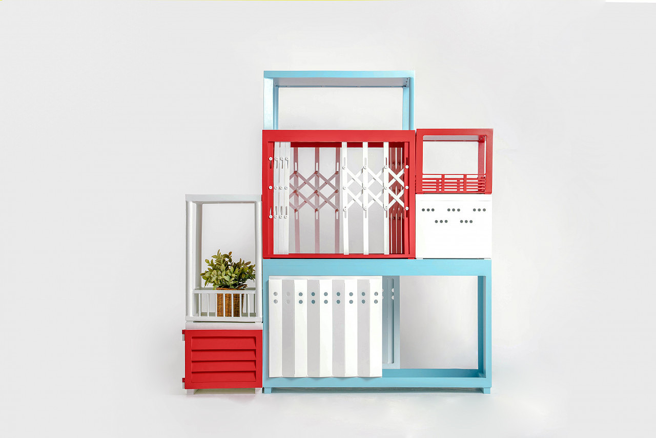 Tenement H，Modular cabinet，Home design，