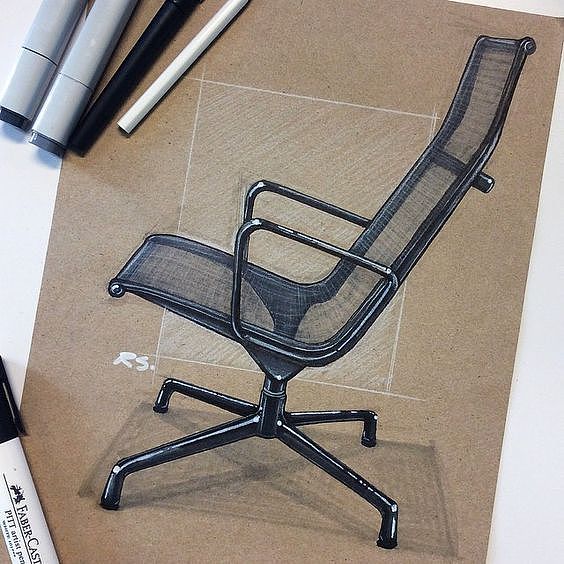 Hand drawn，chair，