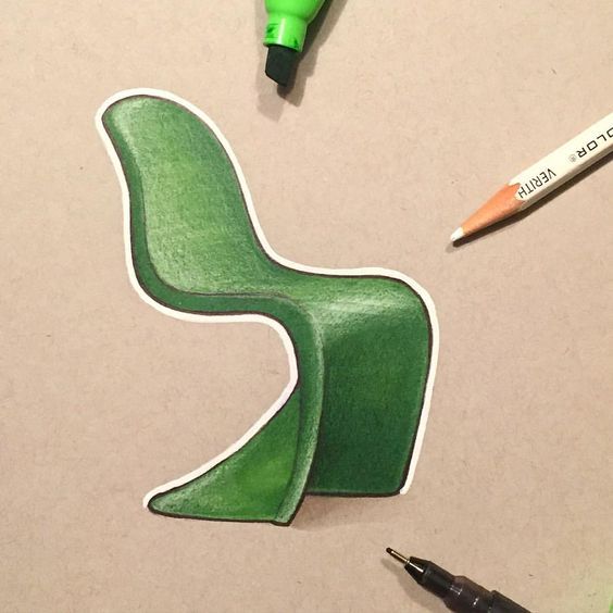 Hand drawn，chair，