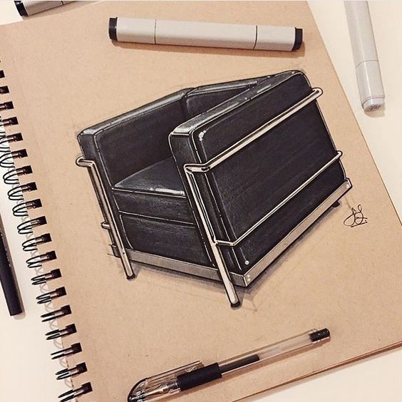 Hand drawn，chair，