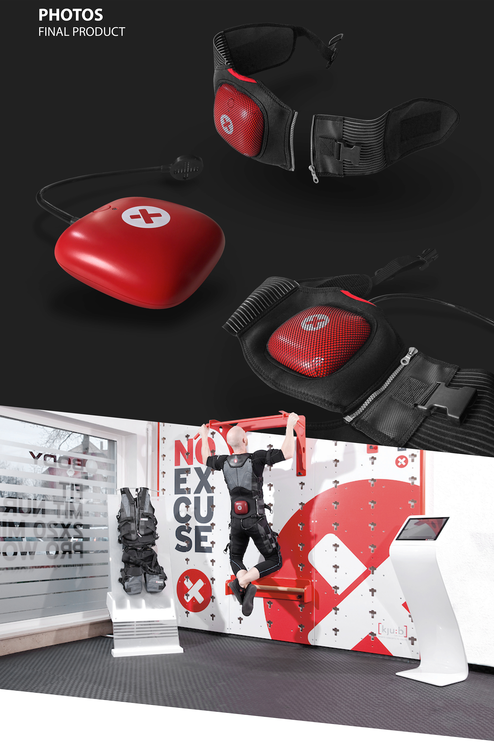 Fitness products，Intelligent products，Fitness belt，Modular design，Athletic Wear，Matte，Ergonomics，gules，