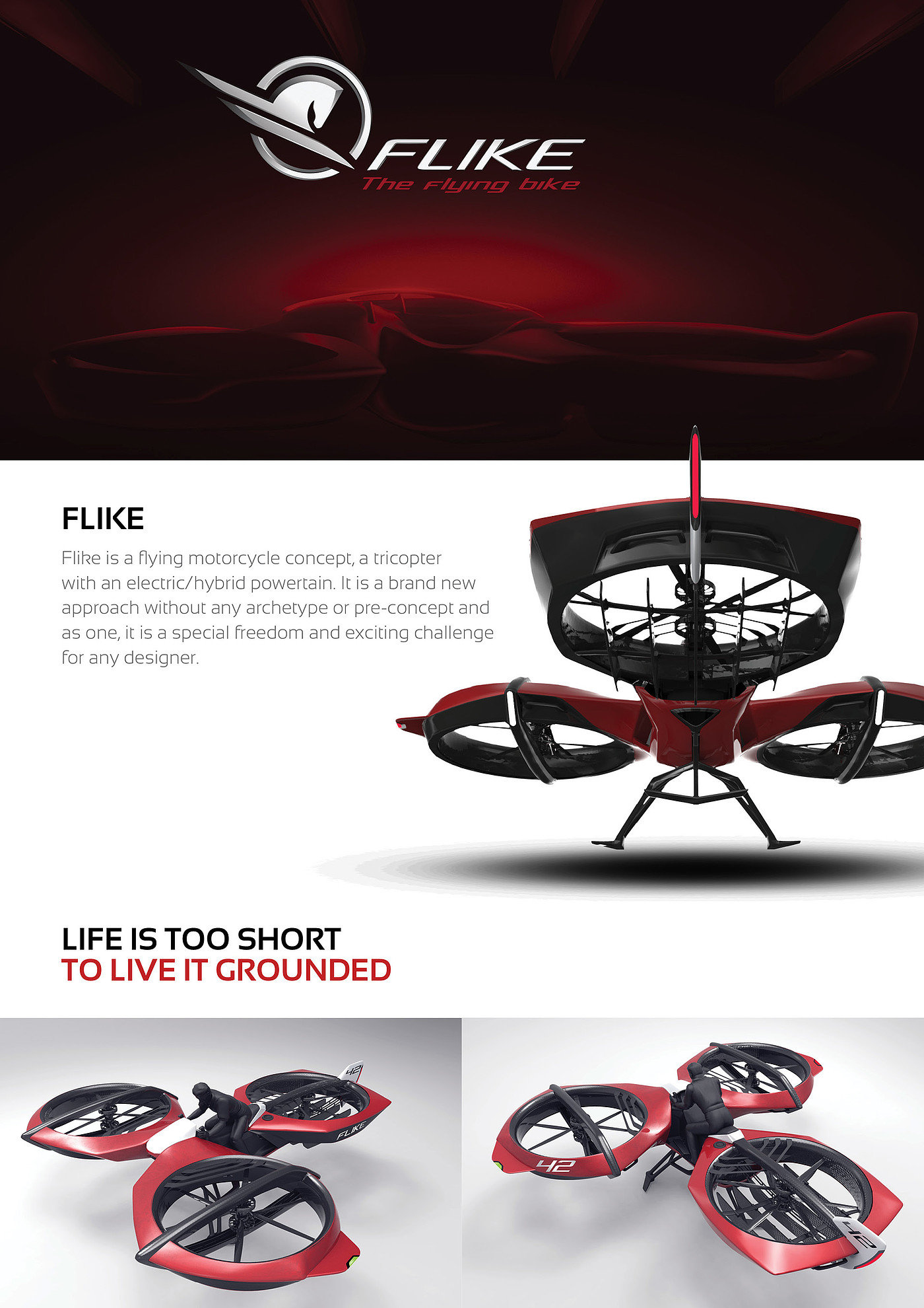 Manned UAV，propeller，Hybrid aircraft，gules，New vehicles，Aerocraft，