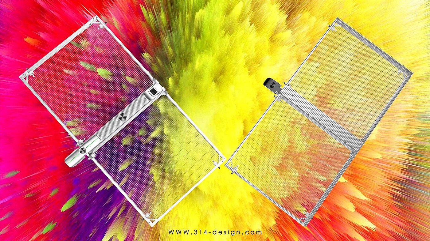 Rental LED screen，Small spacing LED screen，Transparent LED screen，Three points and one thought industrial design，LED Display Appearance Design，Structural Design of LED Display Screen，