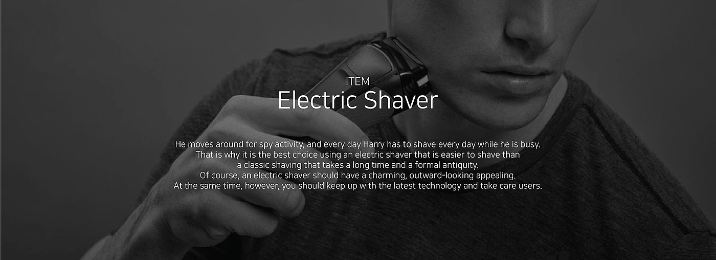 inspiration，special agent，Electric shaver，ultraviolet rays，Metal，packing，film，