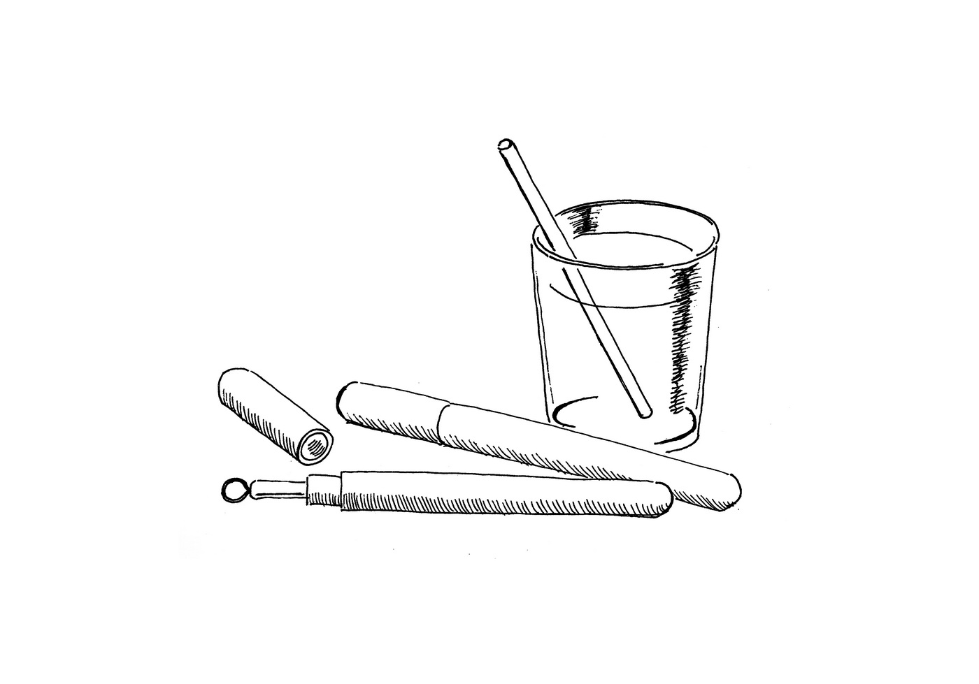 tableware，Kitchen supplies，straw，Gold standard design，