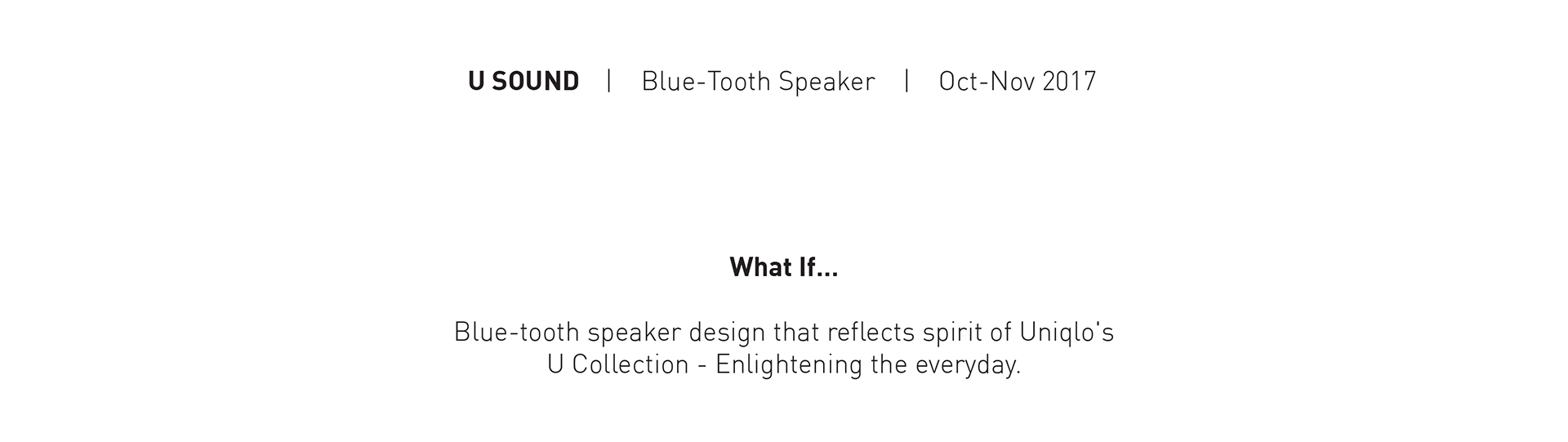 Uniqlo，loudspeaker box，Bluetooth，Design，blue，