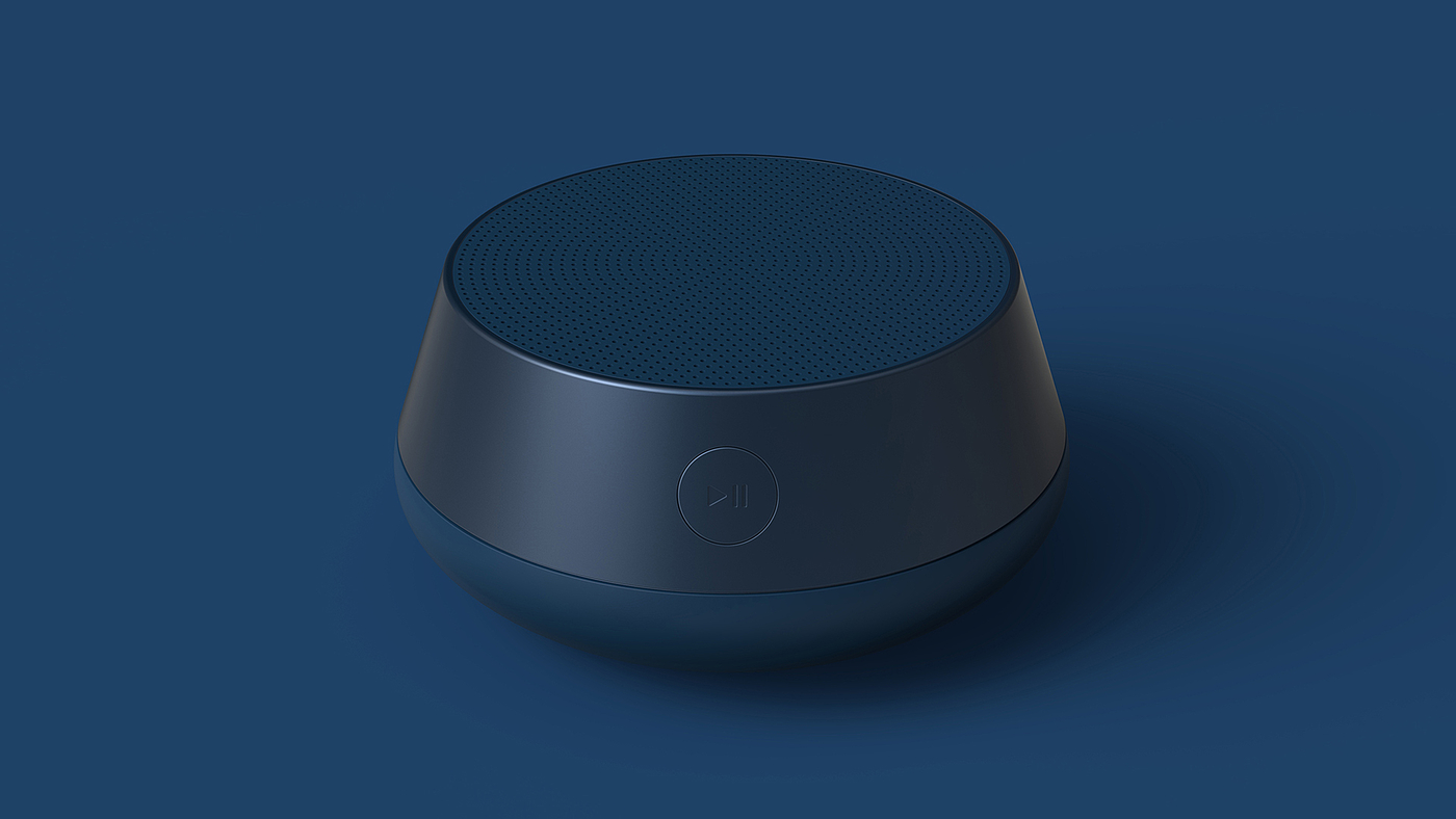 Uniqlo，loudspeaker box，Bluetooth，Design，blue，