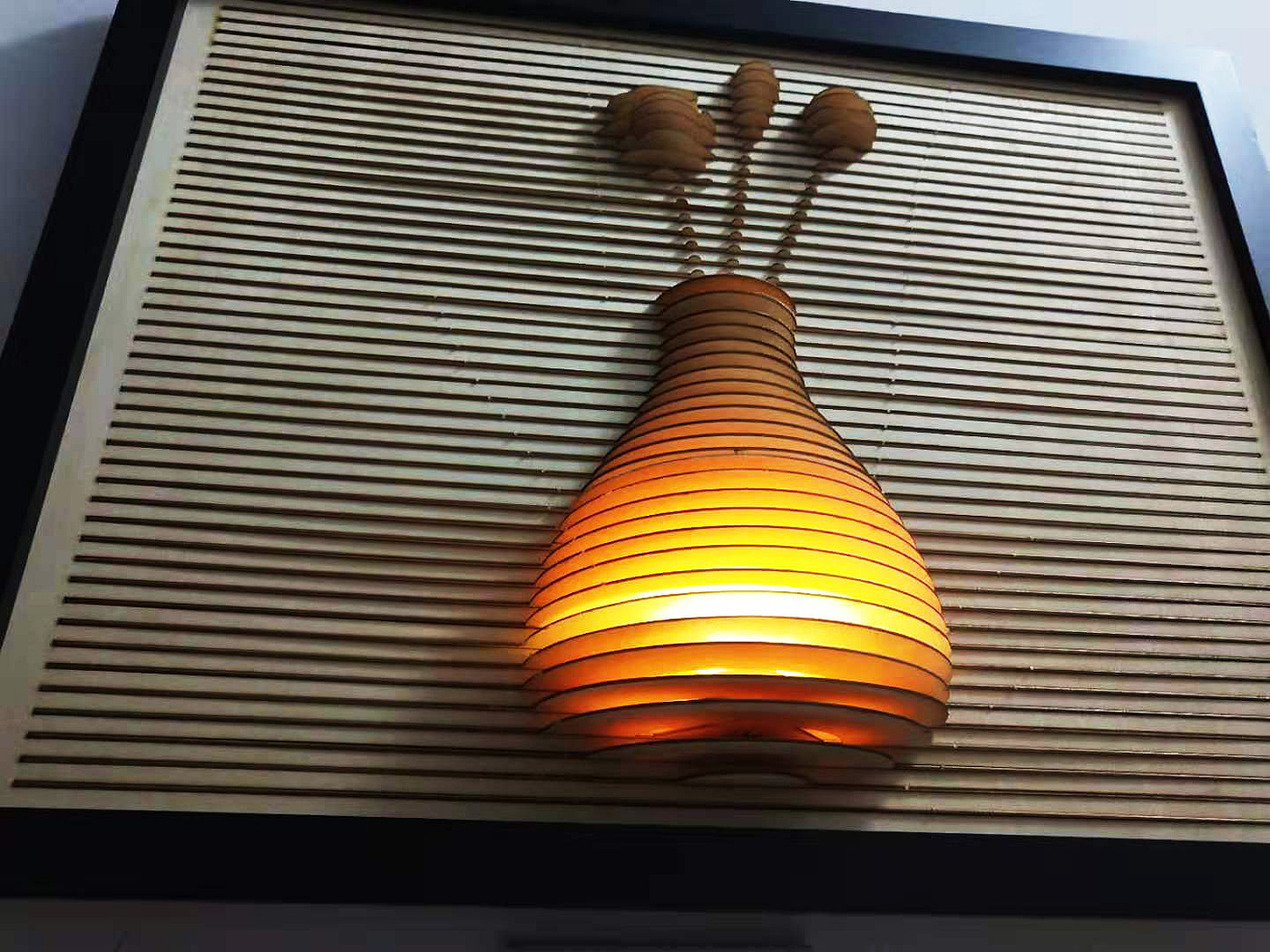 diy，Assembled products，Chip lamp，Atmosphere wood lamp，