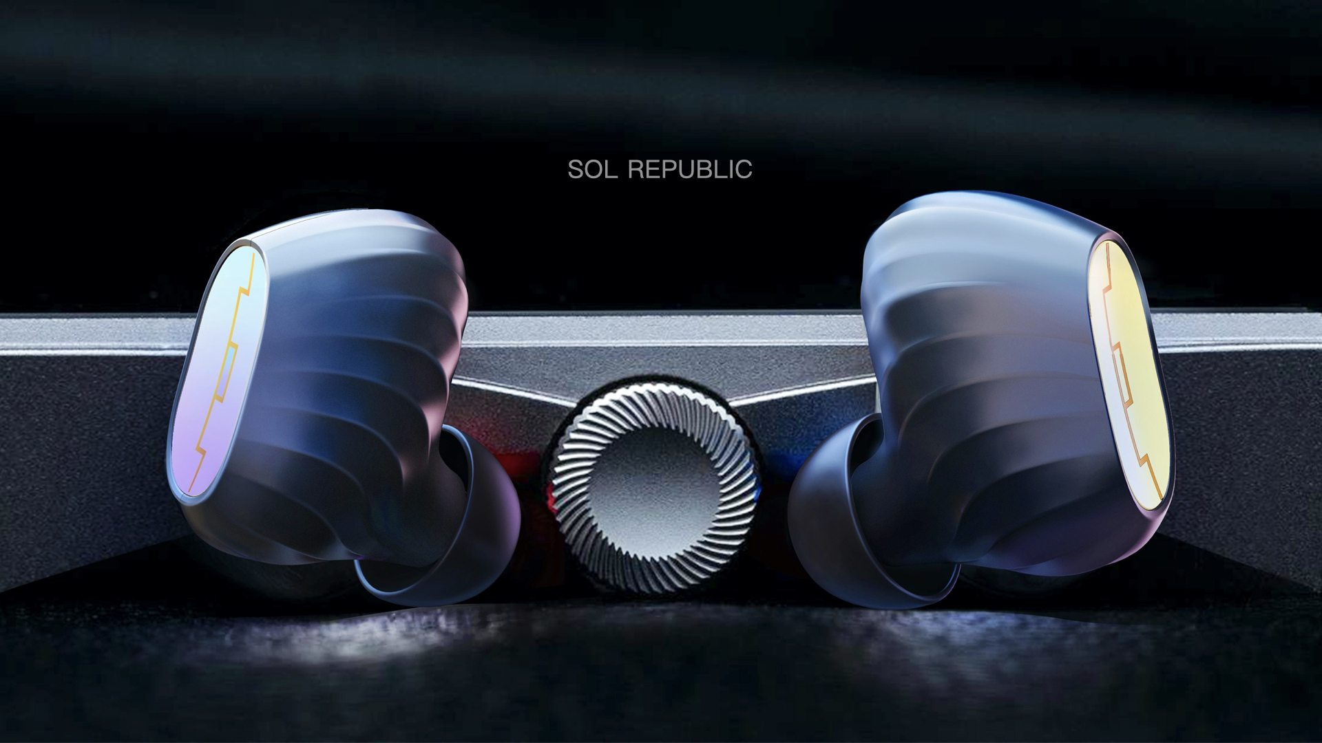 Sol Bluetooth headset，Appearance effect design，Rhino + keyshot exercise，Sense of science and technology，SOL Republic，