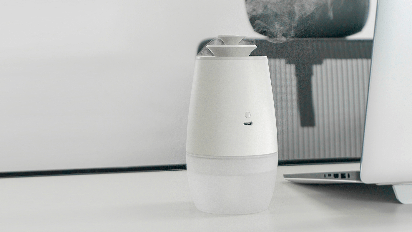 Pineal 2，Portable humidifier，white，