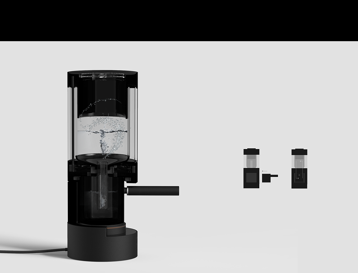 COSIE，Coffee machine，black，