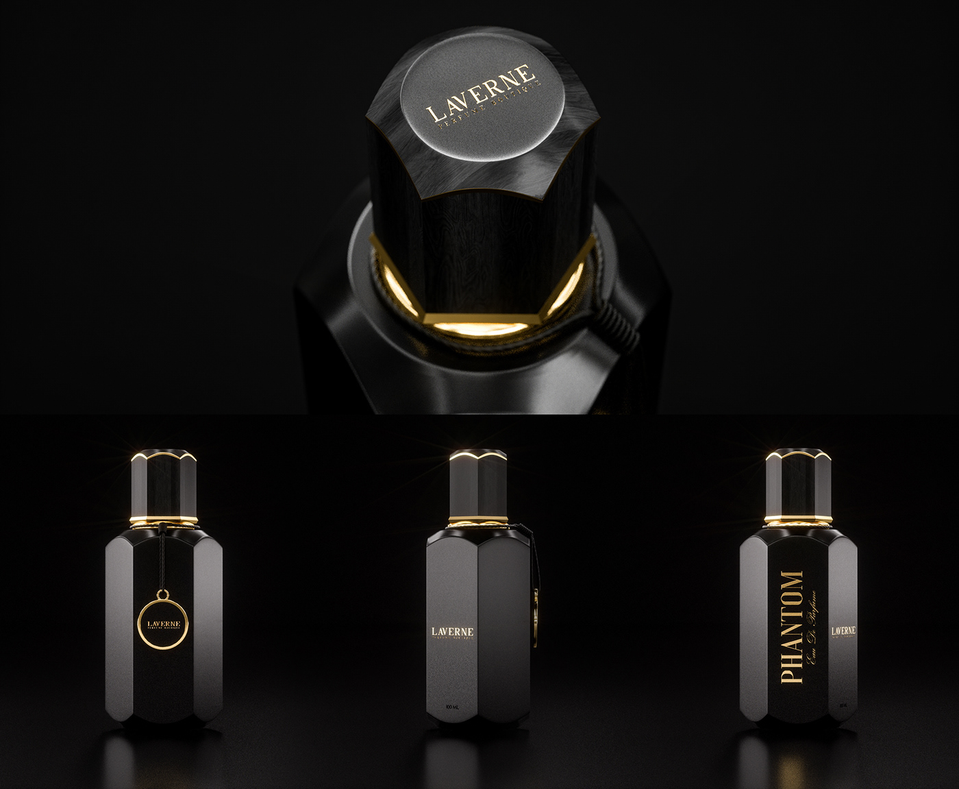 Laverne Phantom，packing design，Perfume，