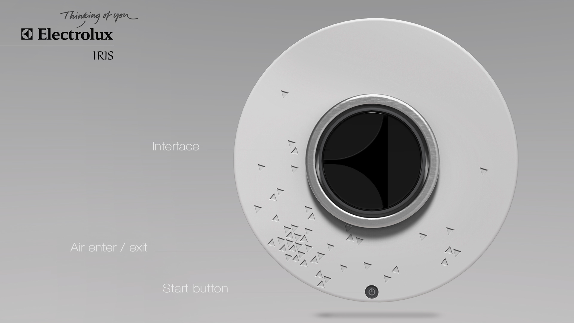 Electrolux，Wall mounted，air cleaner，circular，