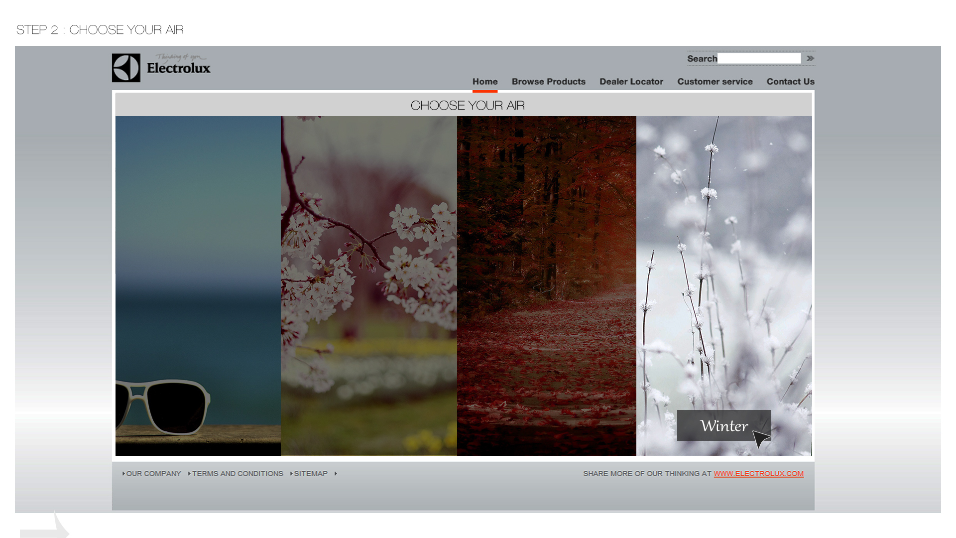 Electrolux，Wall mounted，air cleaner，circular，