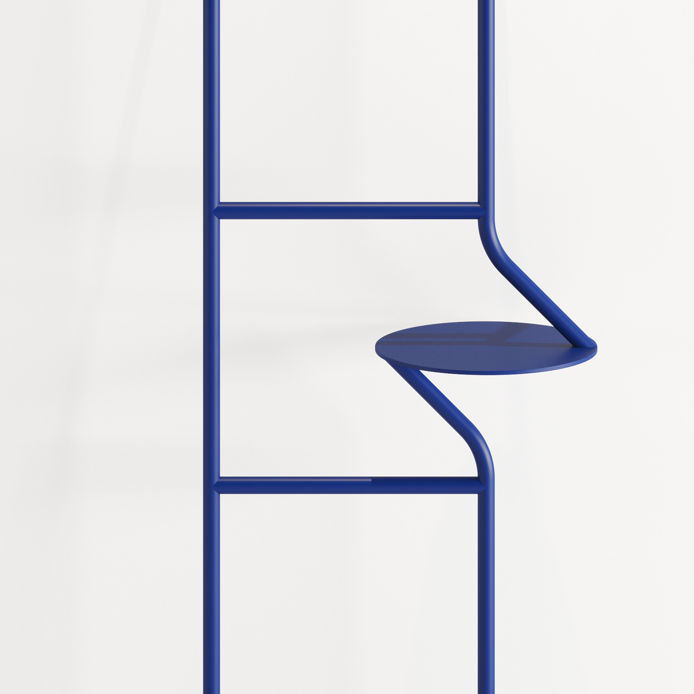 Ladder，Three dimensional storage rack，blue，