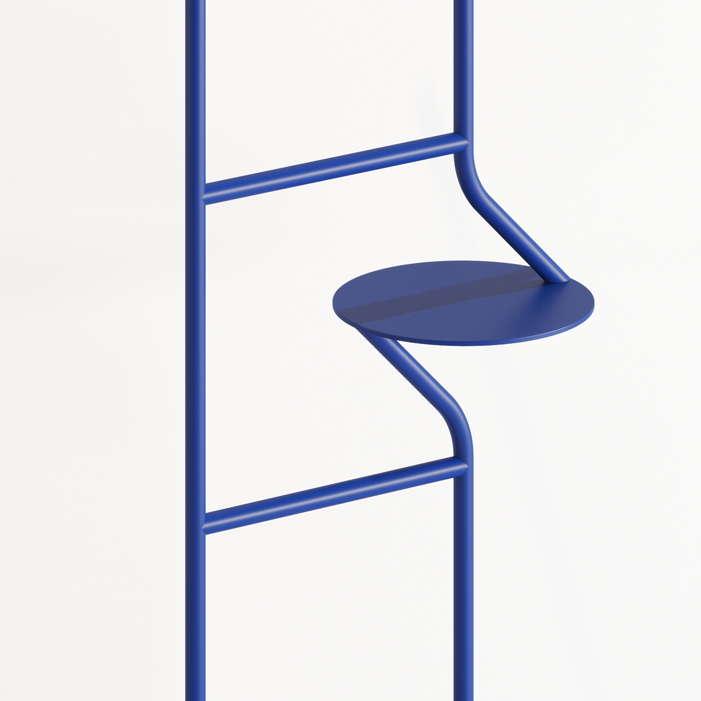 Ladder，Three dimensional storage rack，blue，