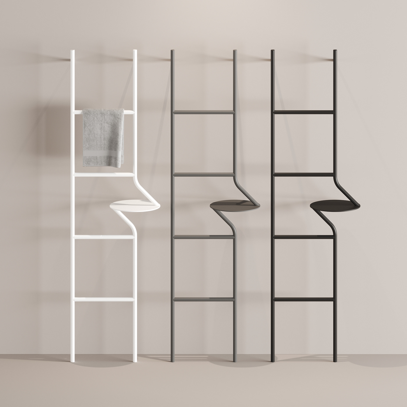 Ladder，Three dimensional storage rack，blue，