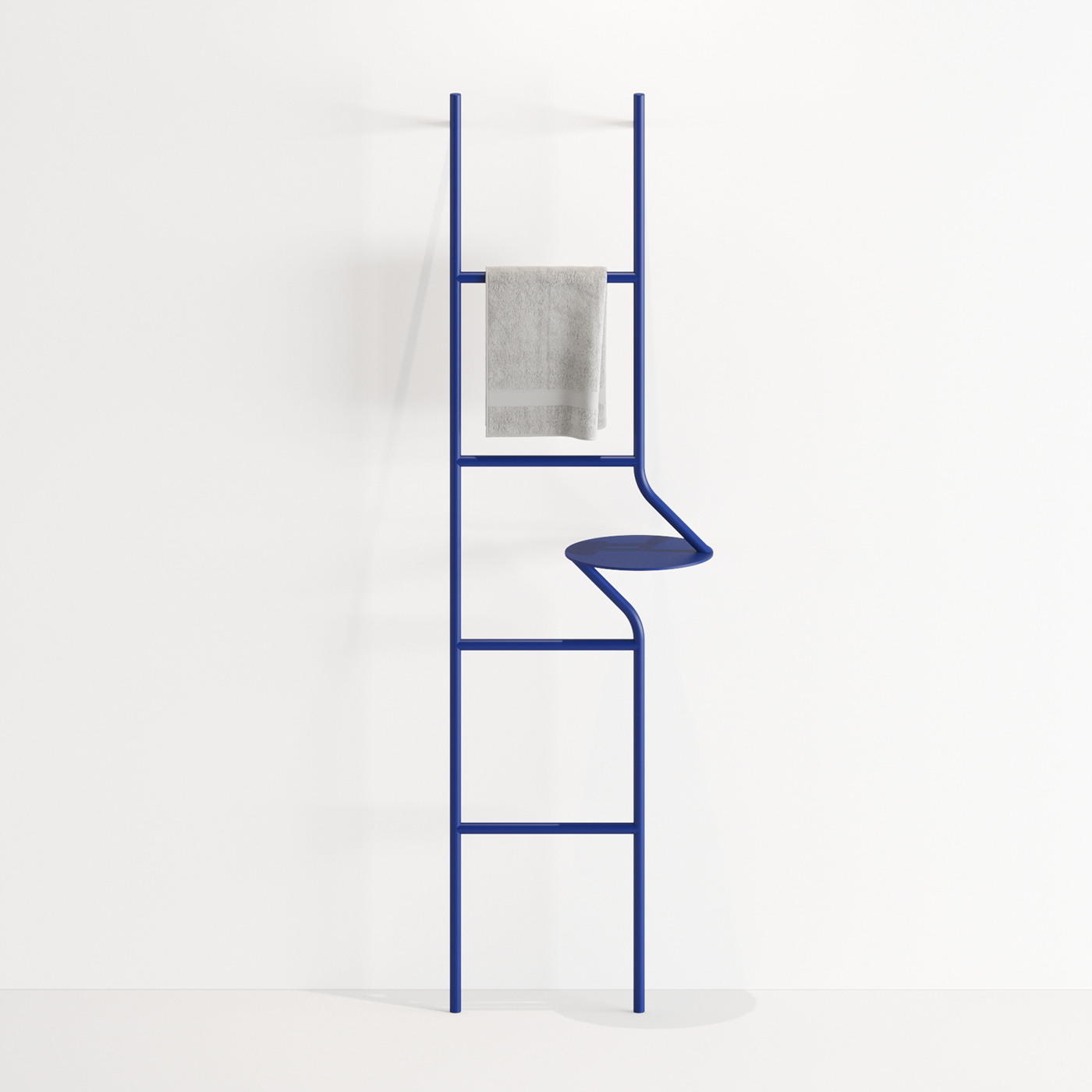 Ladder，Three dimensional storage rack，blue，