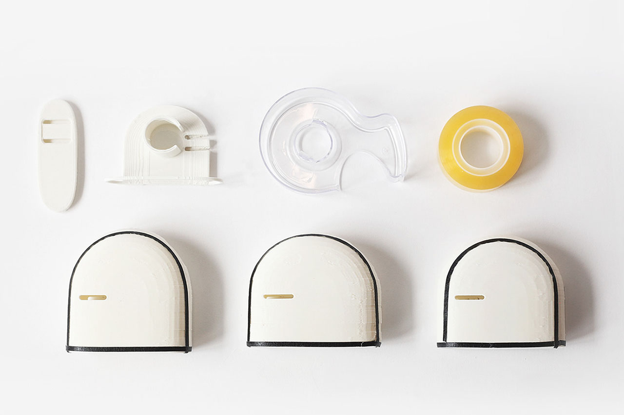 On tape distributor，white，Office products，