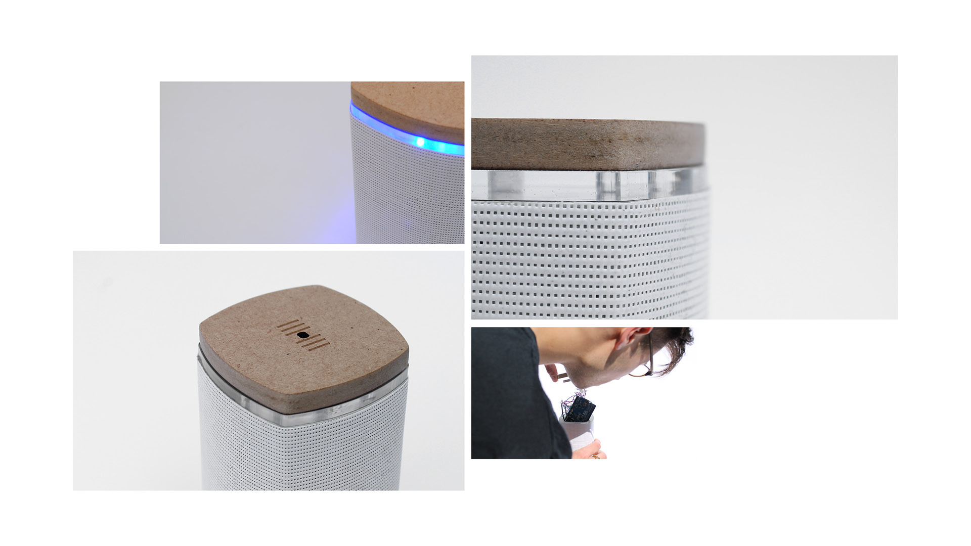 White noise speaker，loudspeaker box，white，concise，
